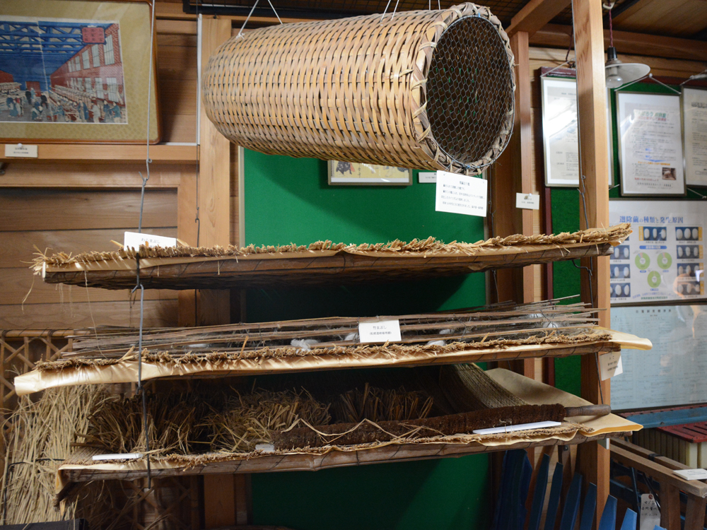 甘楽町歴史民俗資料館にある養蚕器具